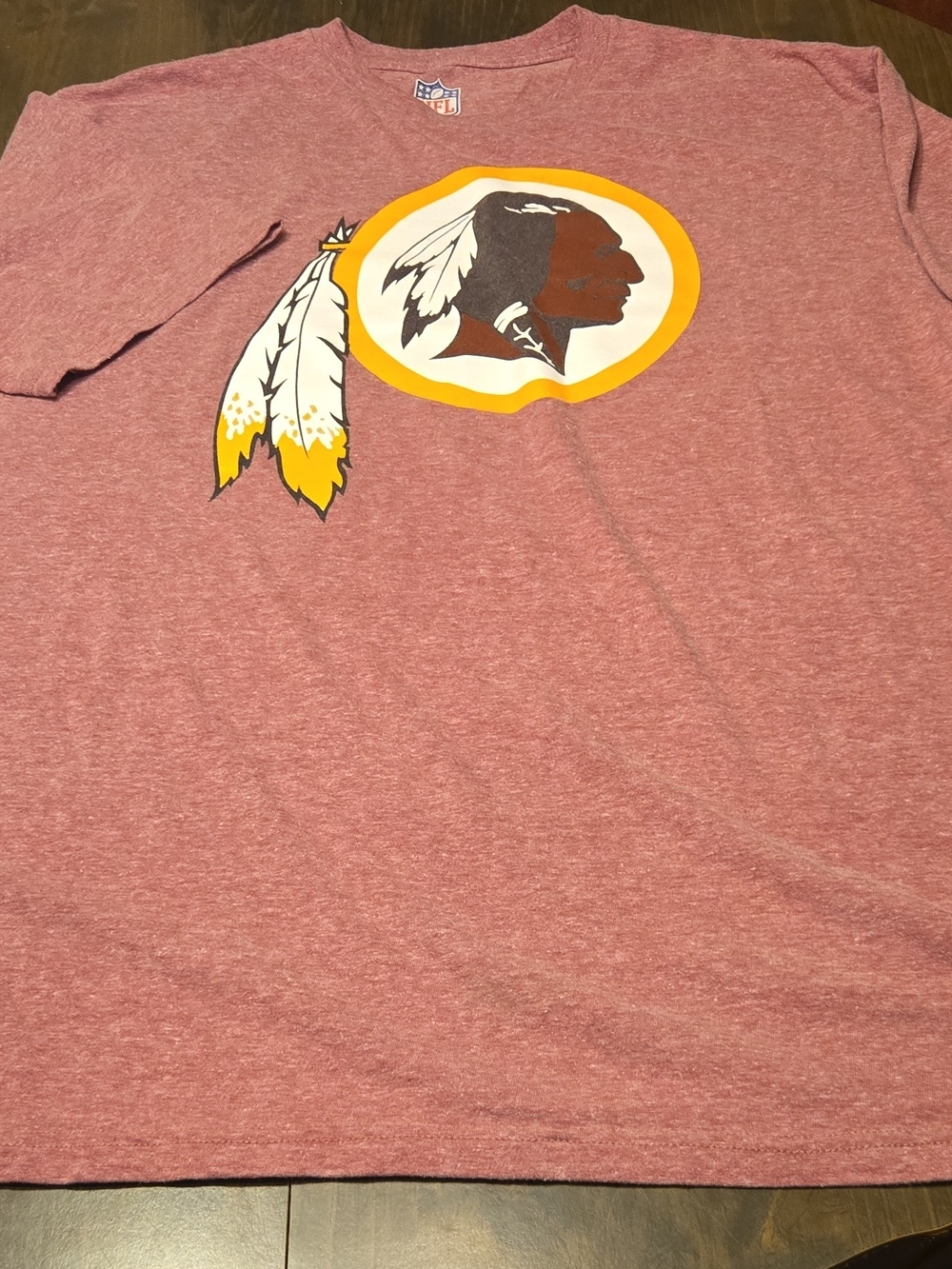 NFL Maroon Washington Football Logo Short Sleeve Tee